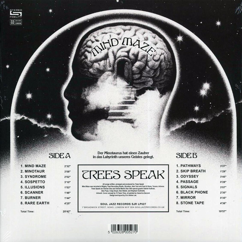 Trees Speak - Mind Maze (ltd. ed.) (incl. a bonus 45rpm vinyl) vinyl LP back cover
