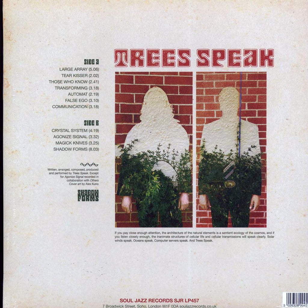 Trees Speak - Shadow Forms vinyl LP back cover