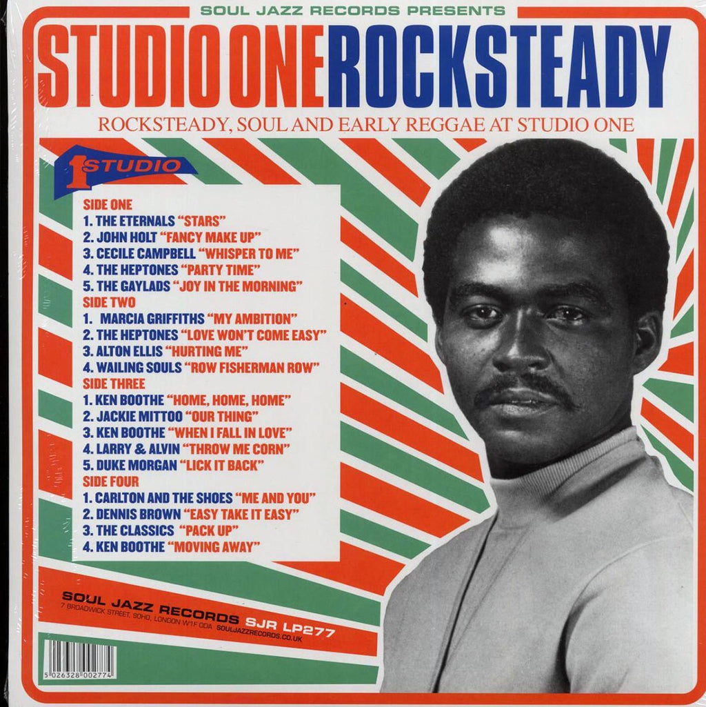 The Eternals, The Gaylads, Ken Boothe, Carlton & The Shoes, Dennis Brown, Etc. - Studio One Rocksteady: Rocksteady, Soul And Early Reggae At Studio One (2xLP) vinyl LP back cover