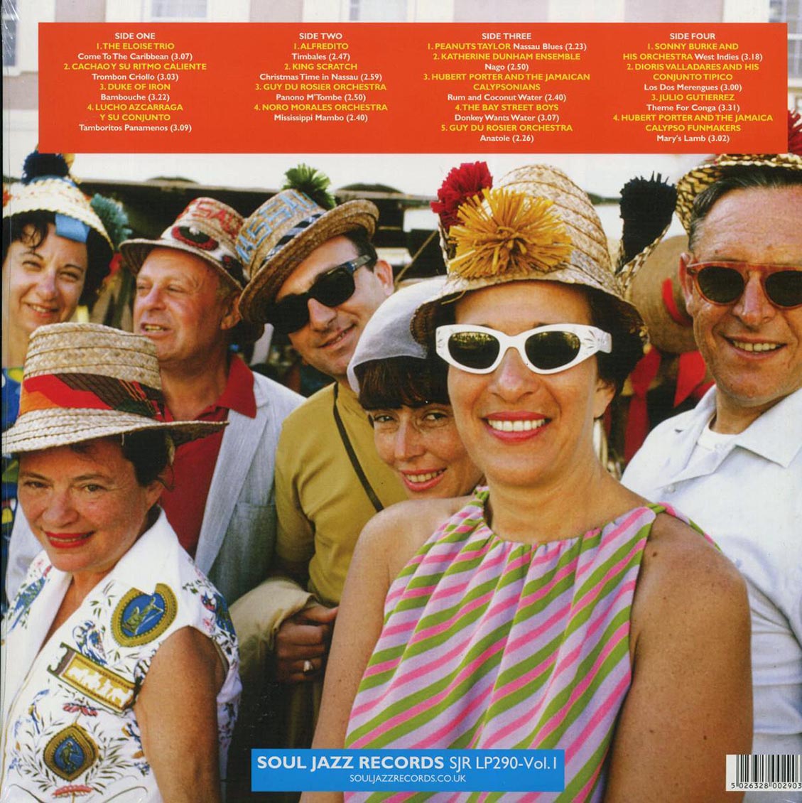 Various - 90 Degrees Of Shade Volume 1: Hot Jump-Up Island Sounds From The Caribbean (2xLP) vinyl LP back cover