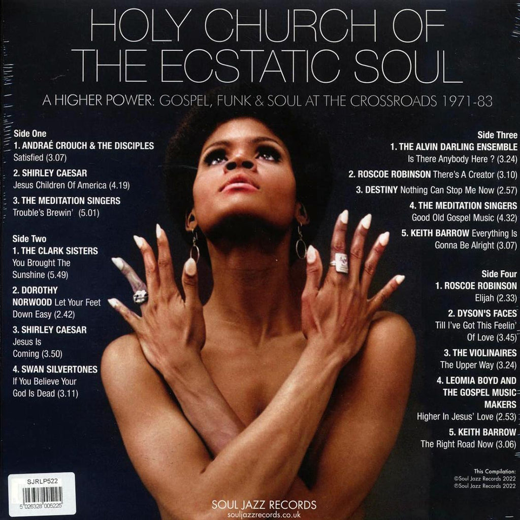 Dorothy Norwood, The Clark Sisters, Roscoe Robinson, Etc. - Holy Church Of The Ecstatic Soul (A Higher Power: Gospel, Funk & Soul At The Crossroads 1971-83) (2xLP) vinyl LP back cover