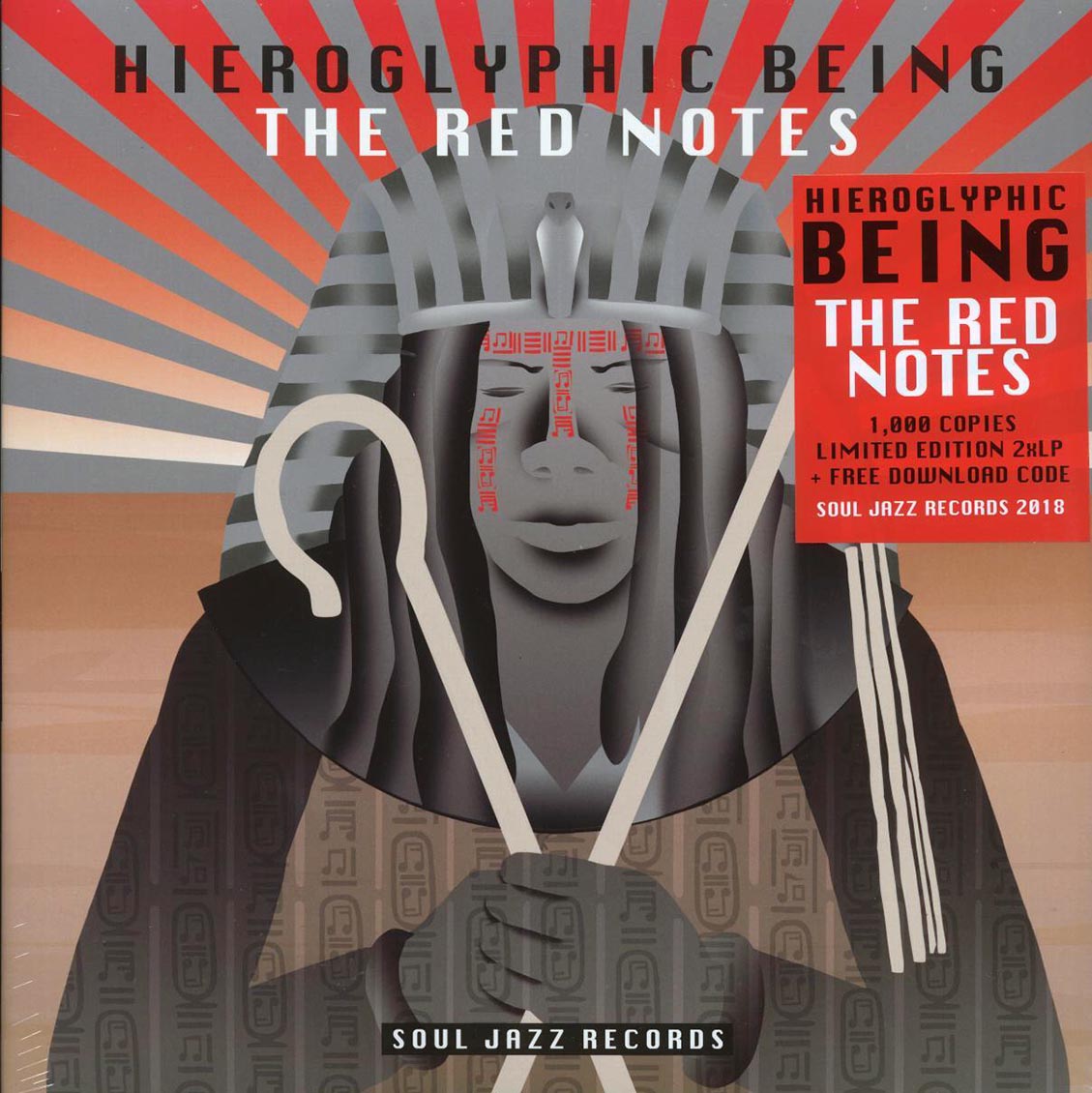 Hieroglyphic Being - The Red Notes (ltd. ed.) (2xLP) vinyl LP front cover
