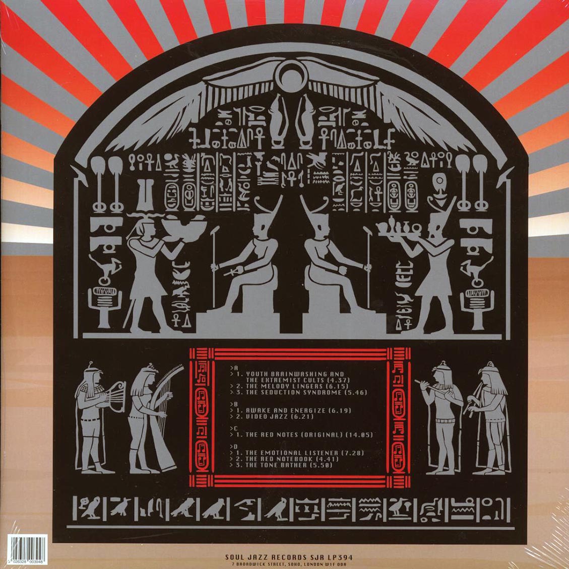 Hieroglyphic Being - The Red Notes (ltd. ed.) (2xLP) vinyl LP back cover