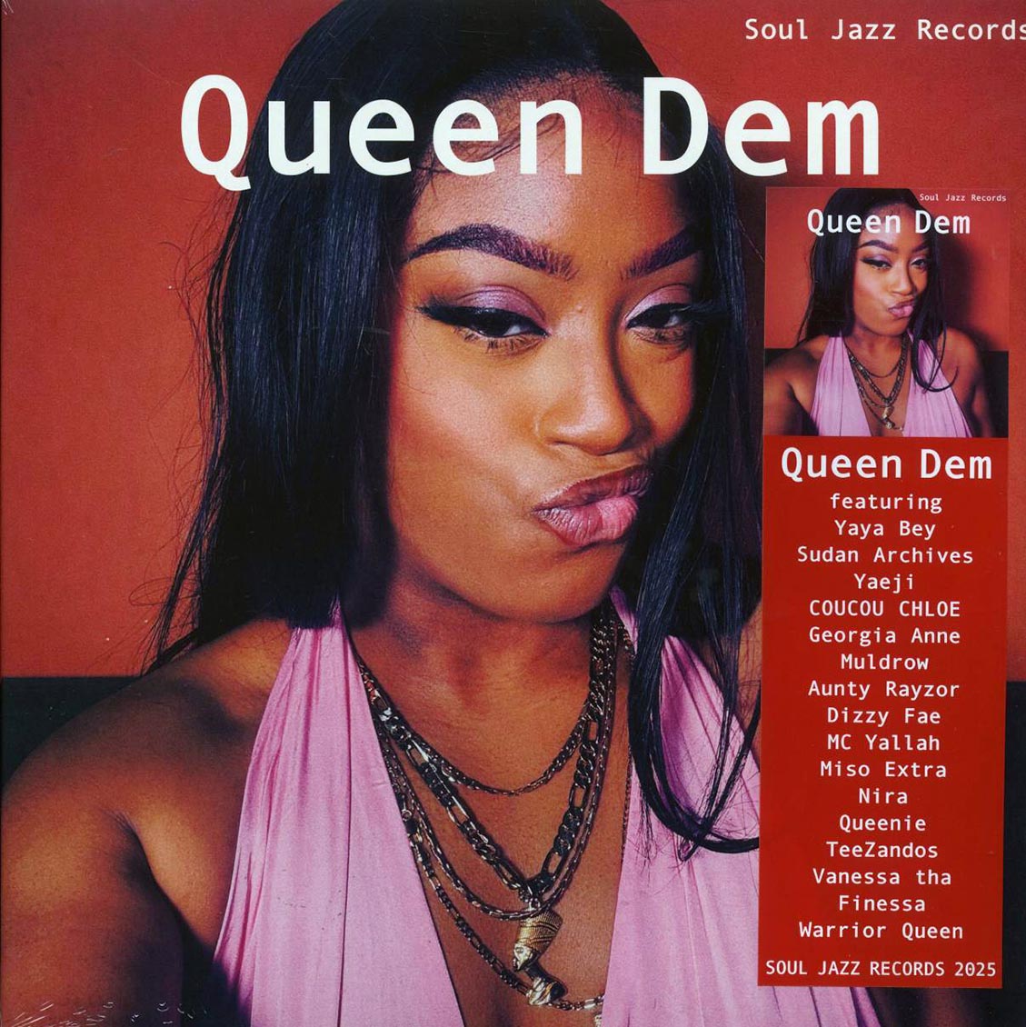 Various - Queen Dem (2xLP) vinyl LP front cover