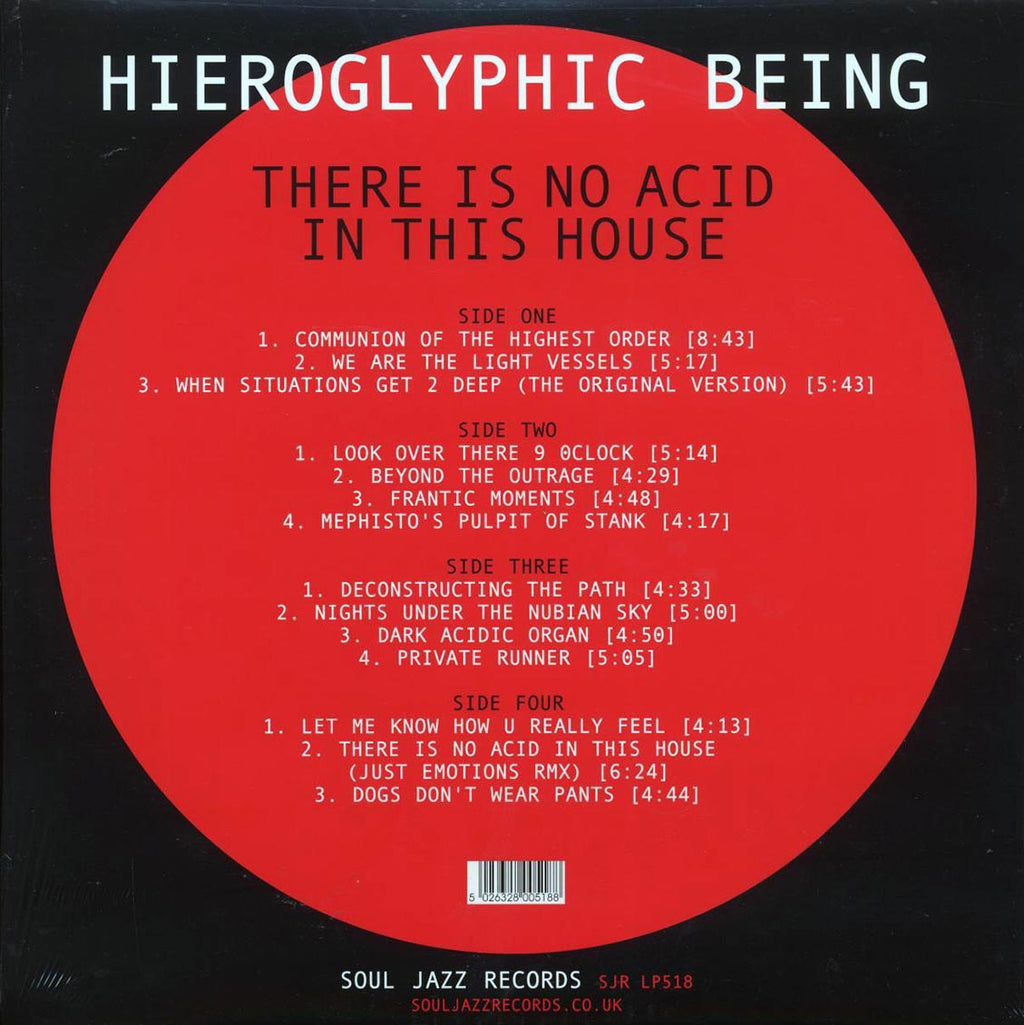Hieroglyphic Being - There Is No Acid In This House (2xLP) vinyl LP back cover