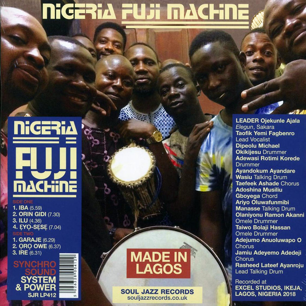 Nigeria Fuji Machine - Synchro Sound System & Power (180g) vinyl LP back cover