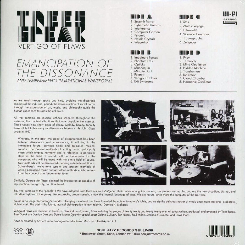 Trees Speak - Vertigo of Flaws (ltd. ed.) (2xLP) (incl. a bonus 45rpm vinyl) vinyl LP back cover