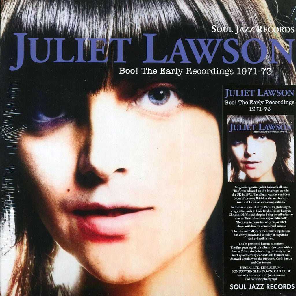 Juliet Lawson - Boo! The Early Recordings 1971-73 (ltd. ed.) (incl. a bonus 45rpm vinyl) vinyl LP front cover