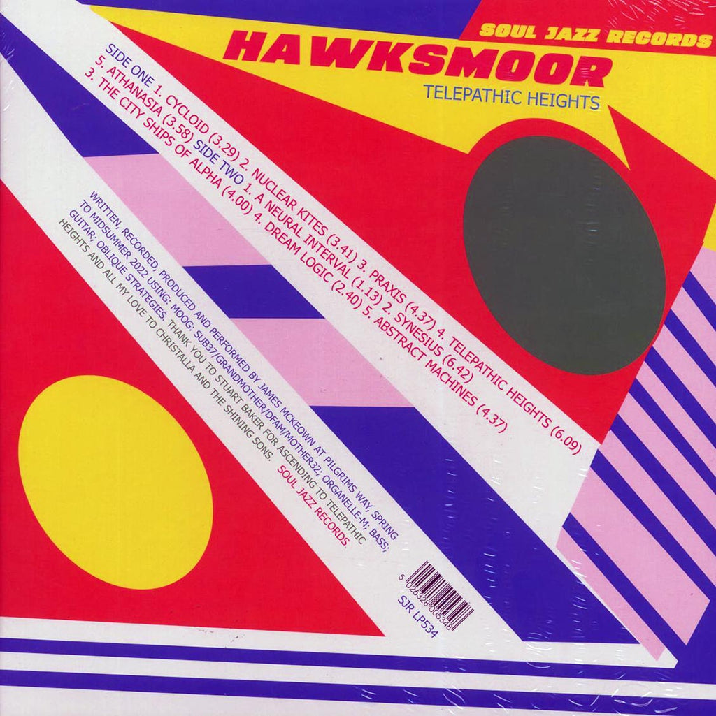 Hawksmoor - Telepathic Heights (ltd. ed.) vinyl LP back cover