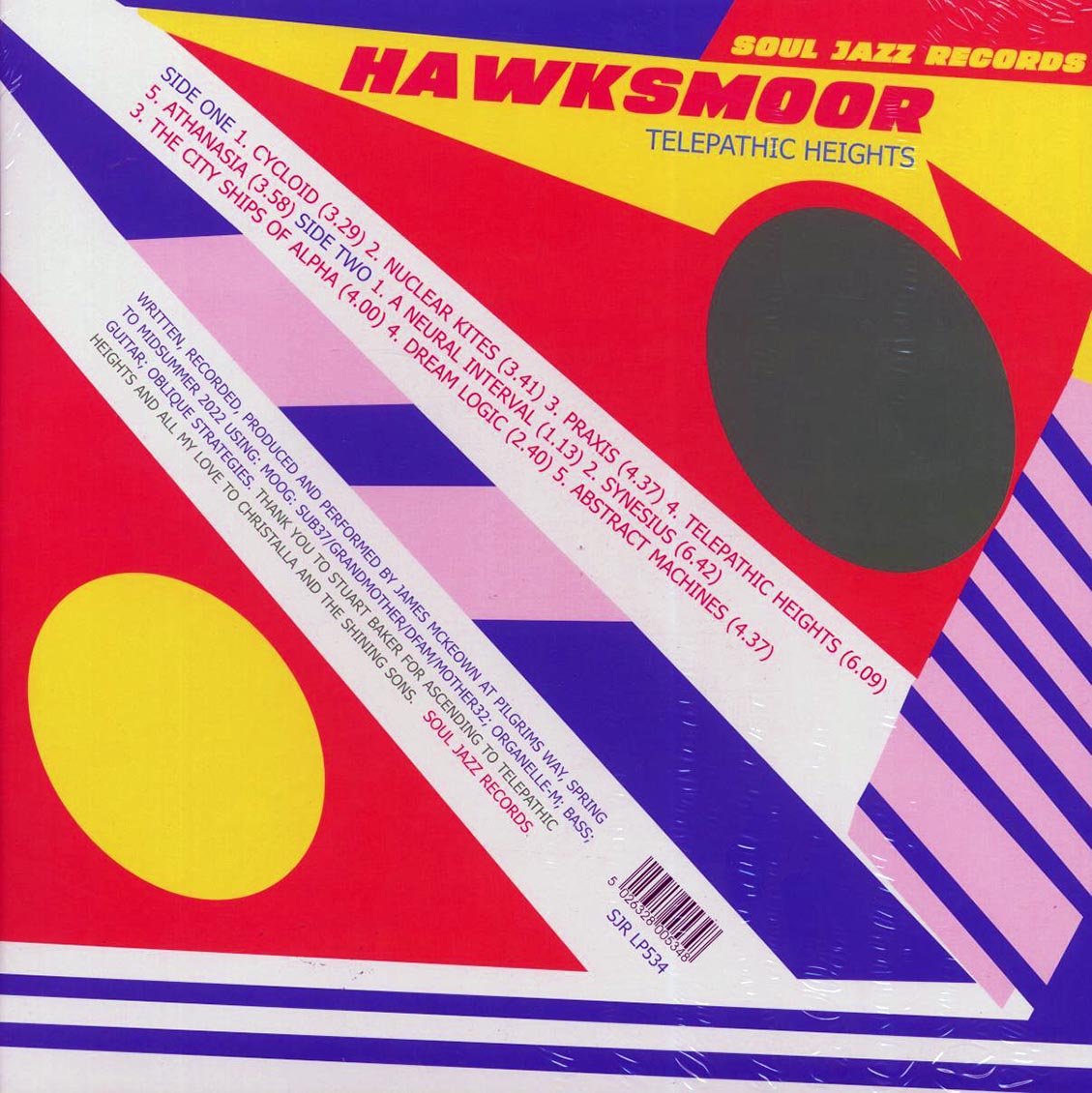 Hawksmoor - Telepathic Heights (ltd. ed.) vinyl LP back cover
