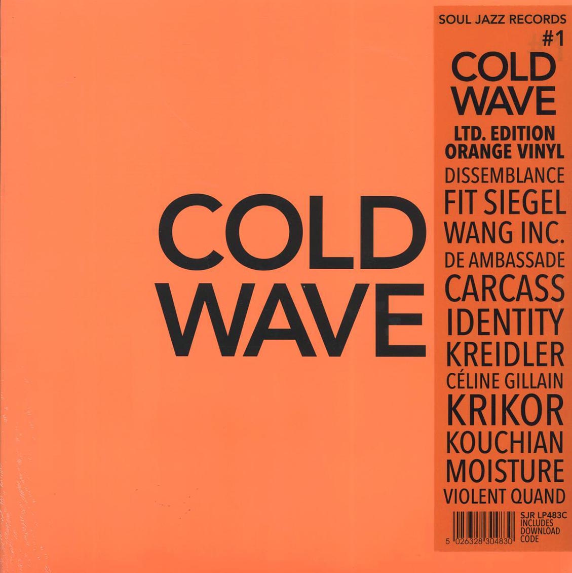 Various - Cold Wave #1 (ltd. ed.) (2xLP) (orange vinyl) vinyl LP front cover