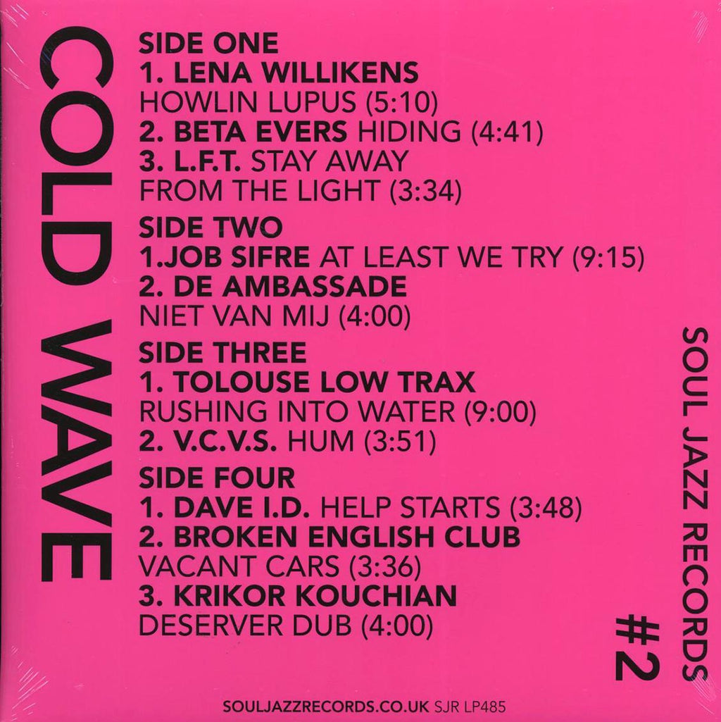 Various - Cold Wave #2 (2xLP) vinyl LP back cover