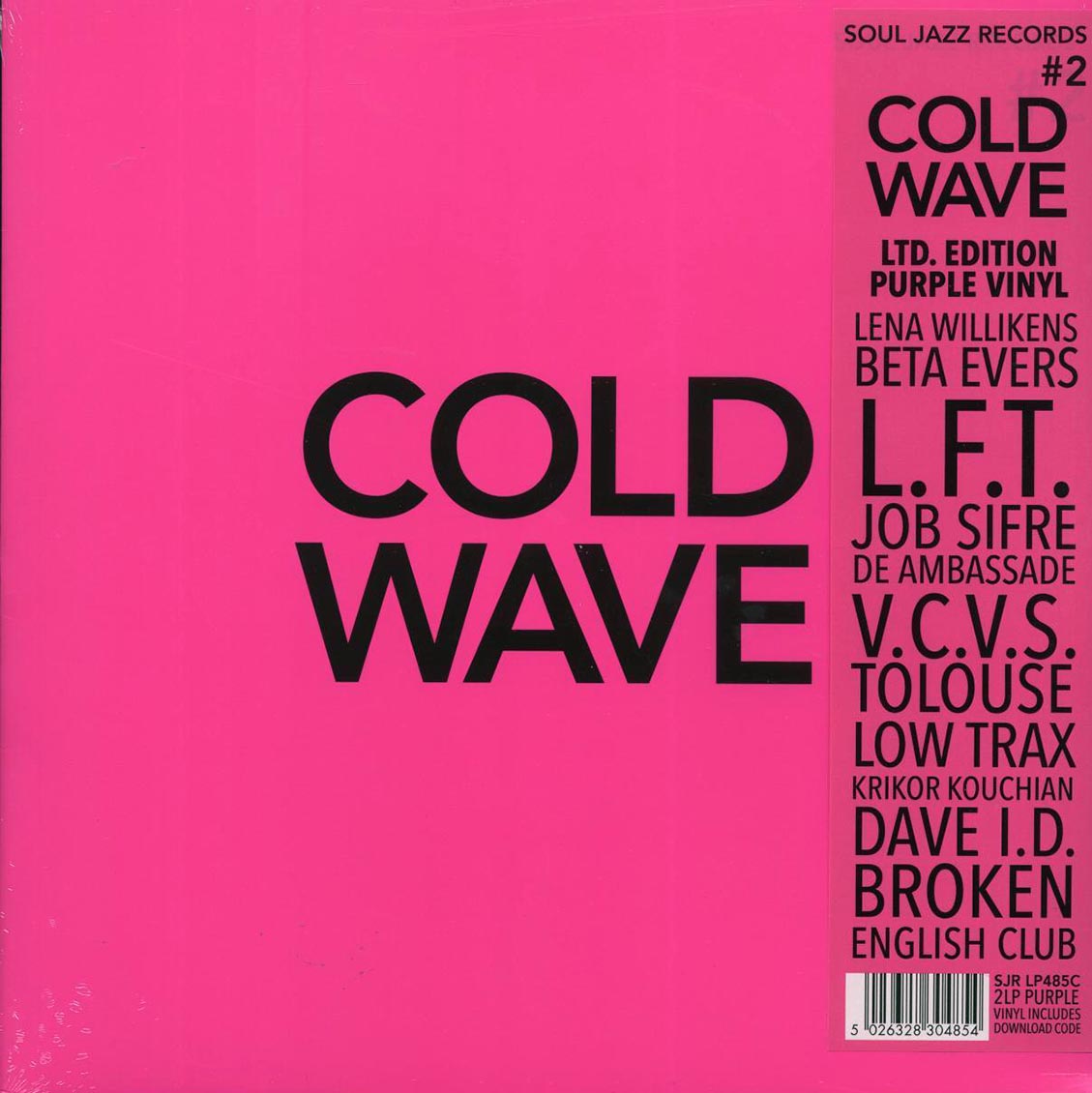 Various - Cold Wave #2 (ltd. ed.) (2xLP) (purple vinyl) vinyl LP front cover