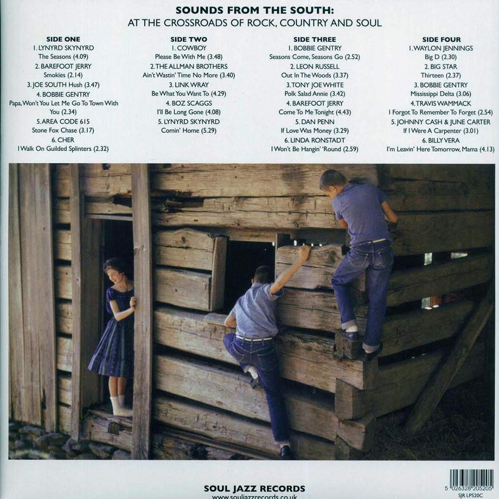 Lynyrd Skynyrd, Barefoot Jerry, The Allman Brothers, Link Wray, Dan Penn, Etc. - Delta Swamp Rock: Sounds From The South At The Crossroads Of Rock, Country And Soul (2xLP) vinyl LP back cover