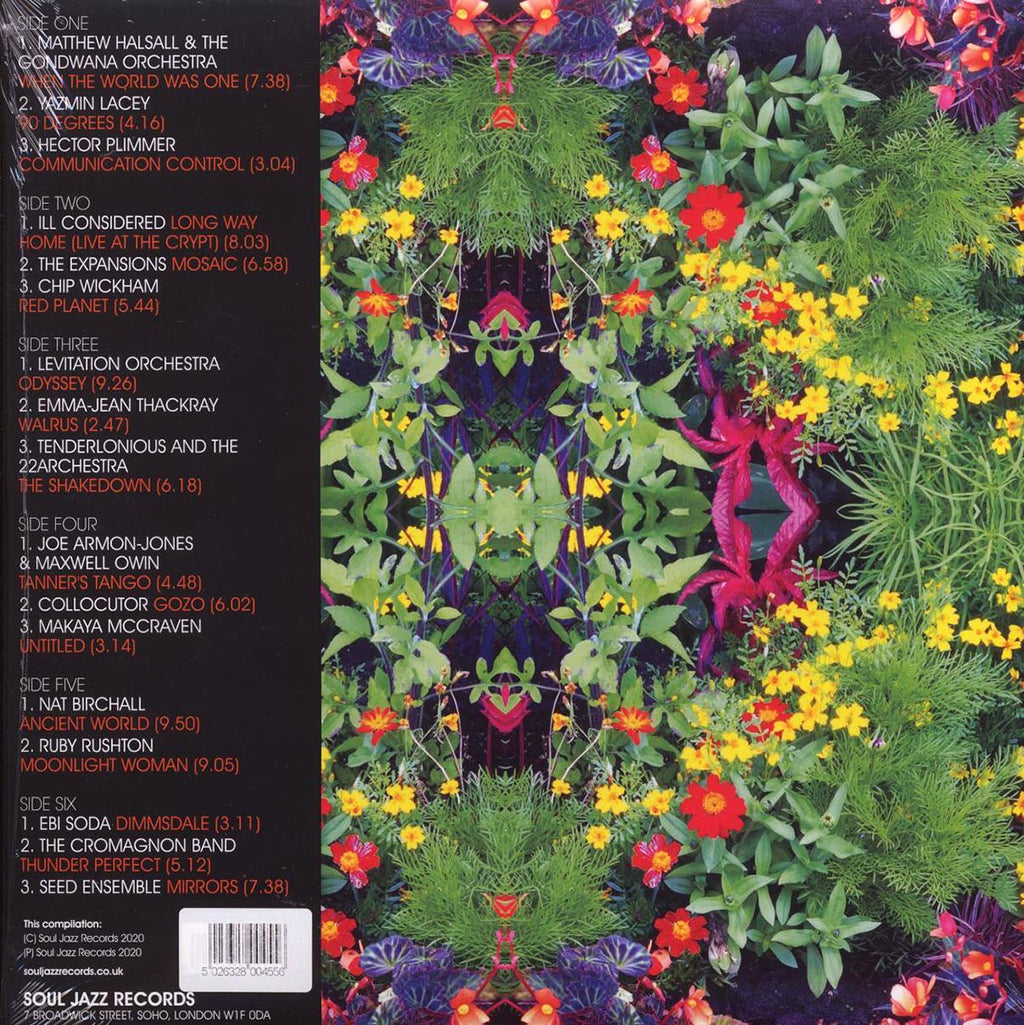 Matthew Halsall, Yazmin Lacey, Ill Considered, Etc. - Kaleidoscope: New Spirits Known & Unknown (ltd. ed.) (3xLP) (deluxe edition) (incl. a bonus 45rpm vinyl) vinyl LP back cover