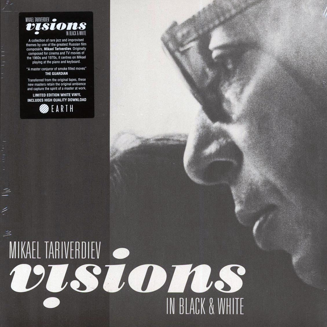 Mikael Tariverdiev - Visions In Black & White (ltd. ed.) (white vinyl) (remastered) vinyl LP front cover