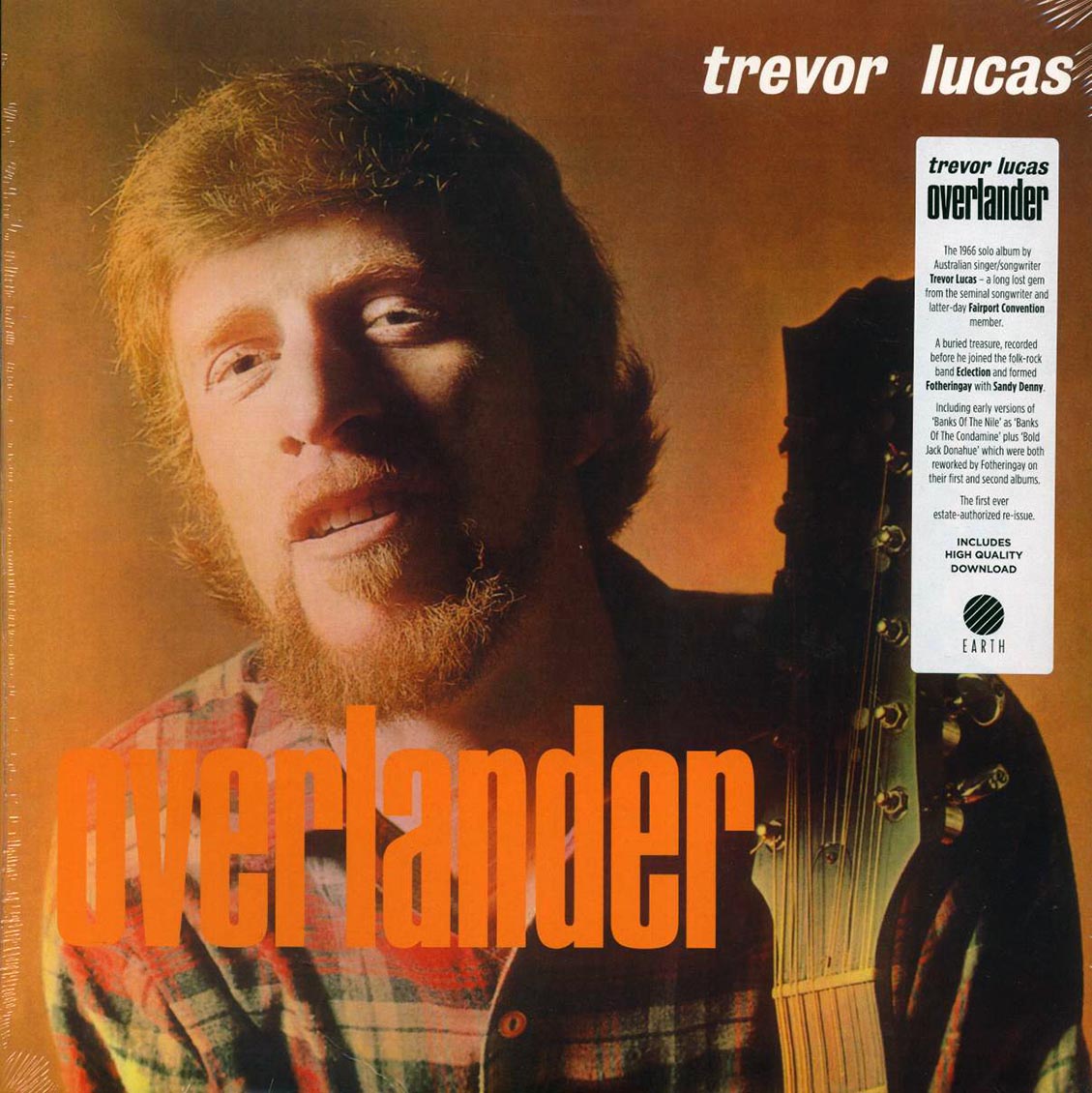 Trevor Lucas - Overlander (RSD 2022) (orange vinyl) vinyl LP front cover