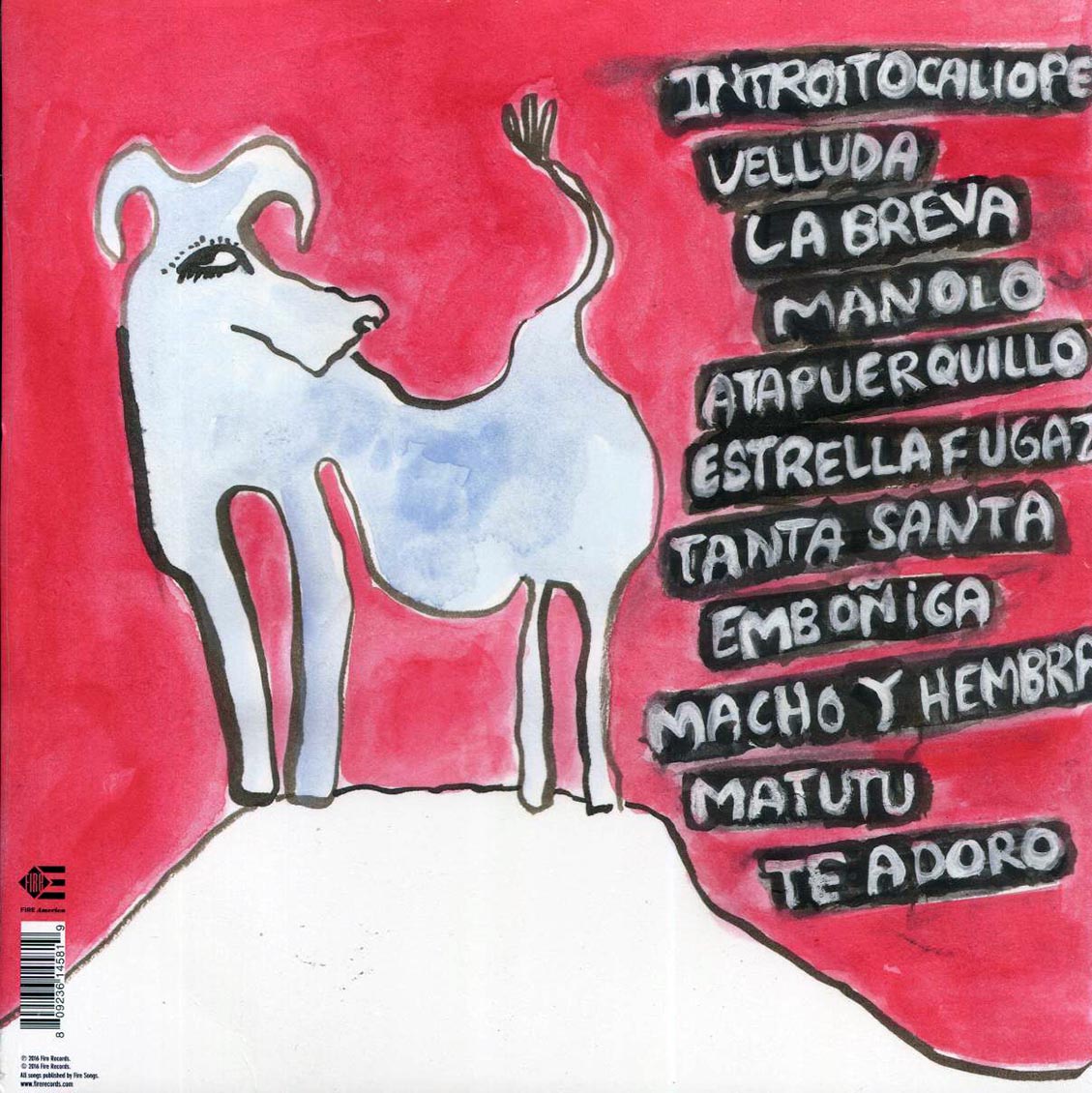 Mendrugo - More Amor vinyl LP back cover