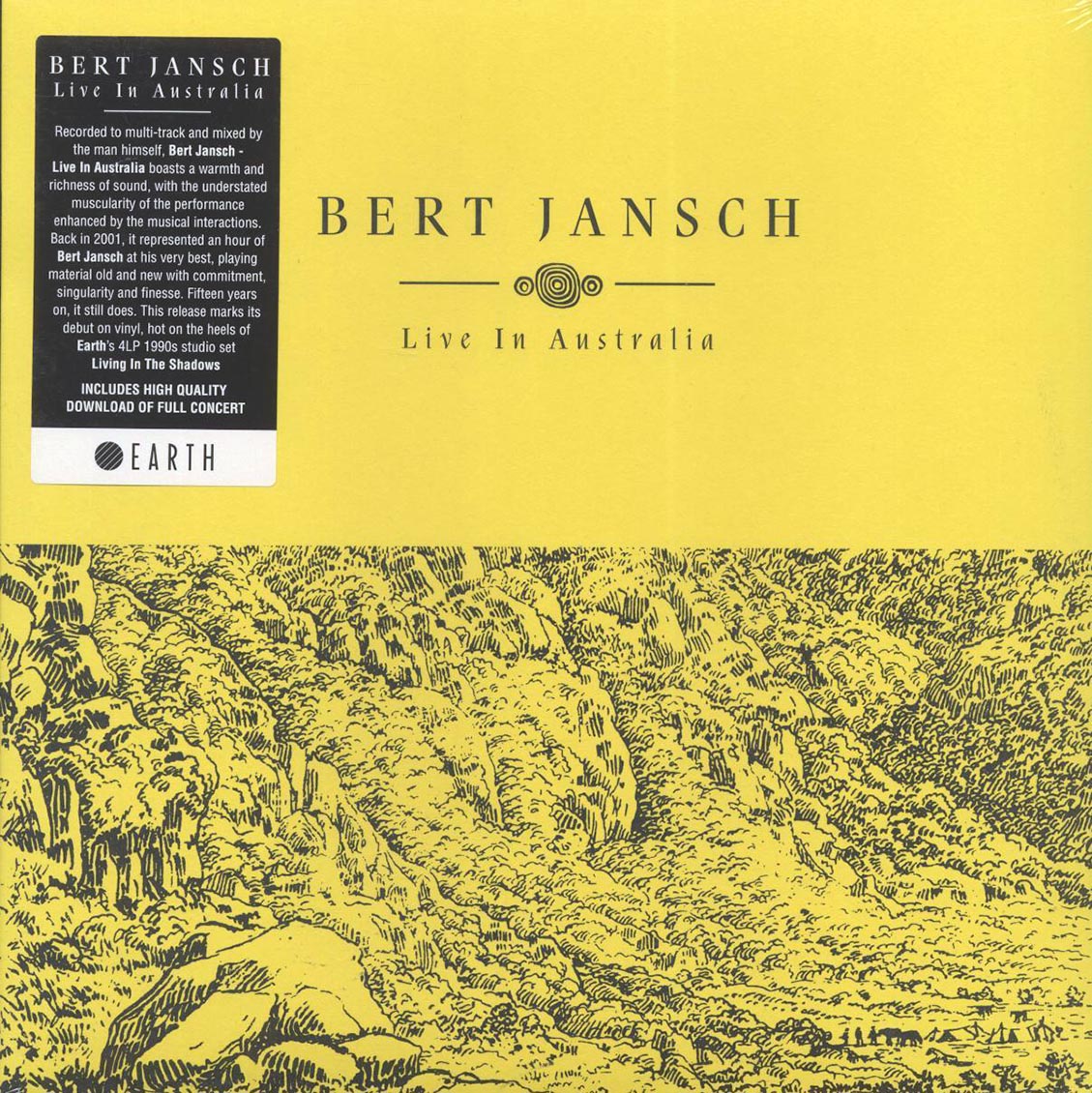 Bert Jansch - Live In Australia (remastered) vinyl LP front cover