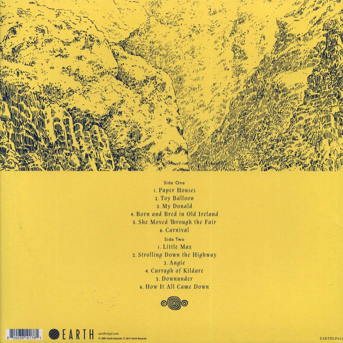 Bert Jansch - Live In Australia (remastered) vinyl LP back cover