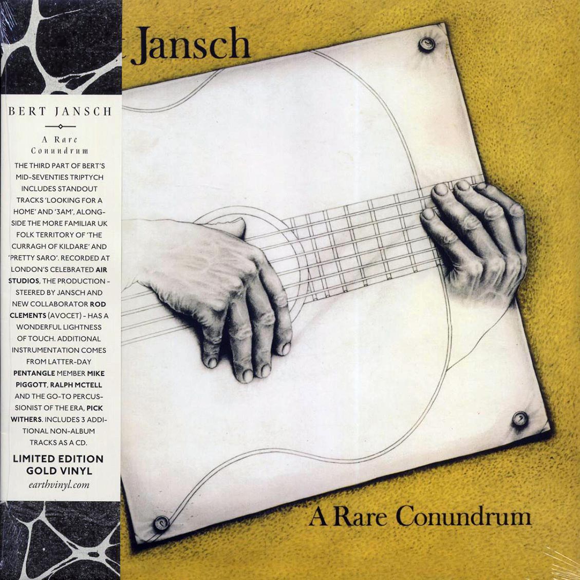 Bert Jansch - A Rare Conundrum (RSD 2017) (ltd. ed.) (gold vinyl) vinyl LP front cover