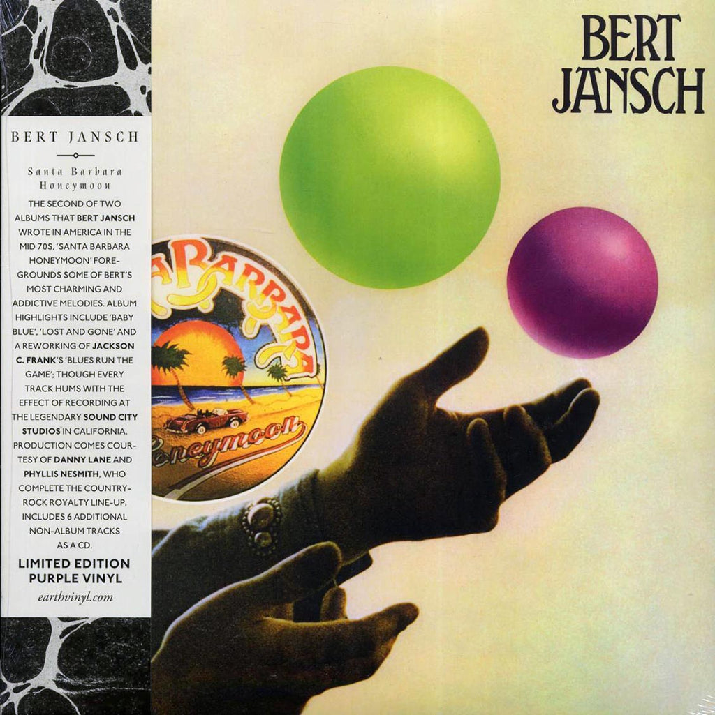 Bert Jansch - Santa Barbara Honeymoon (RSD 2018) (ltd. ed.) (purple vinyl) vinyl LP front cover