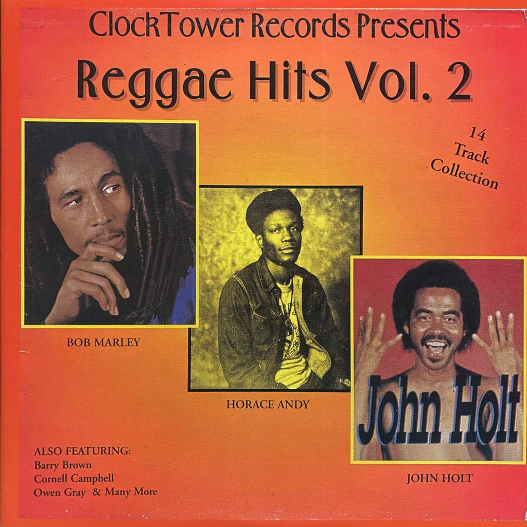 Bob Marley, Horace Andy, John Holt, The Ethiopians, Barry Brown, Etc. - Clocktower Records Presents Reggae Hits Volume 2 vinyl LP front cover
