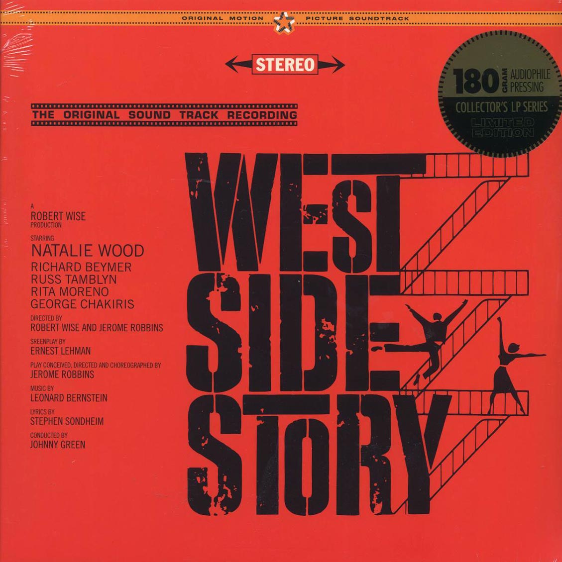 Leonard Bernstein - West Side Story: The Original Sound Track Recording (ltd. ed.) (180g) vinyl LP front cover