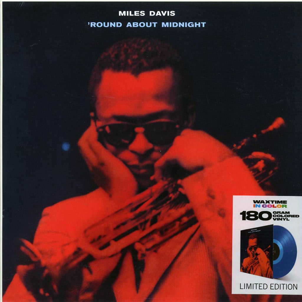 Miles Davis - Round About Midnight (+bonus track) (ltd. ed.) (180g) (blue vinyl) vinyl LP front cover