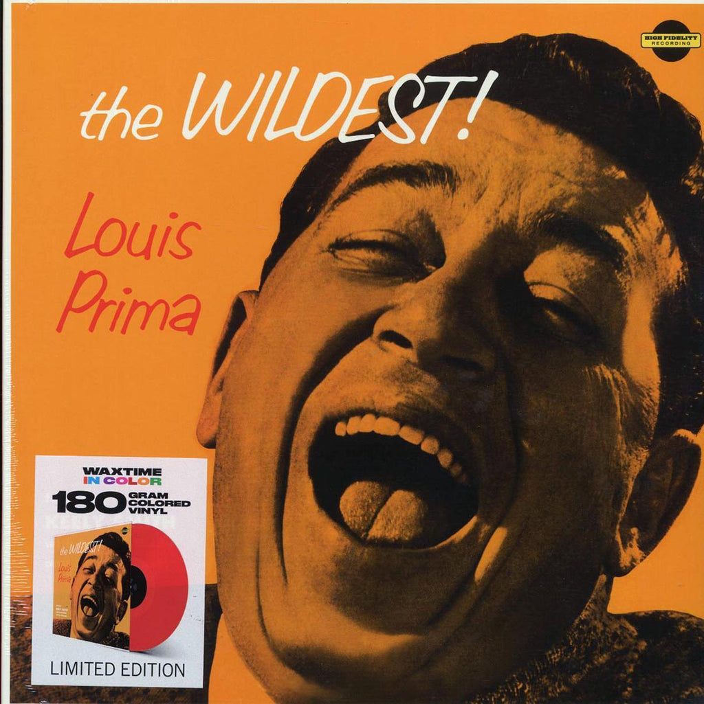 Louis Prima - The Wildest! (+7 bonus tracks) (ltd. ed.) (red vinyl) vinyl LP front cover