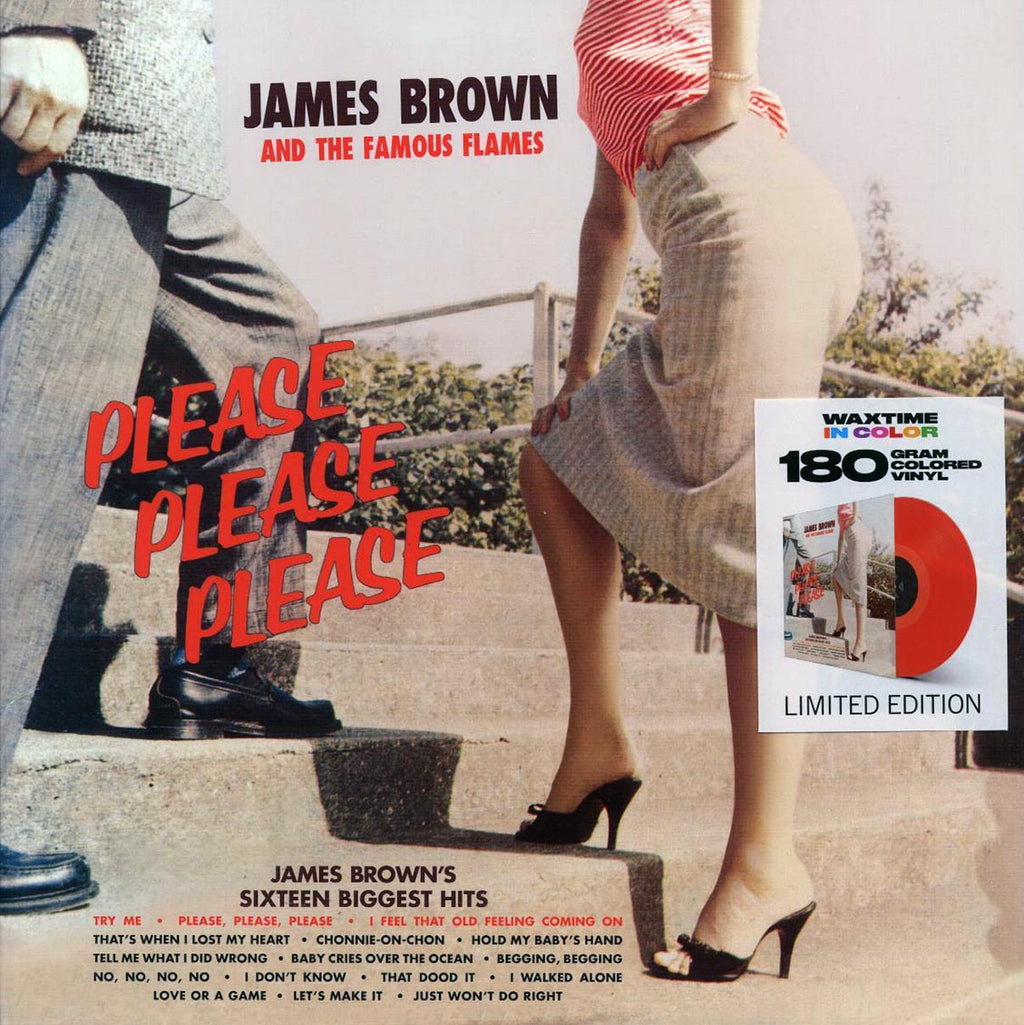James Brown & The Famous Flames - Please, Please, Please (+bonus track) (ltd. ed.) (180g) (red vinyl) vinyl LP front cover