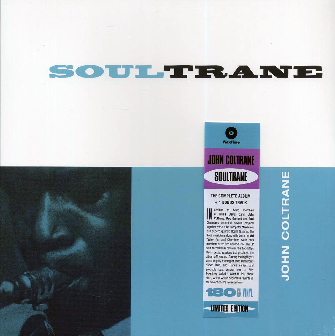 John Coltrane - Soultrane (+bonus track) (ltd. ed.) (180g) vinyl LP front cover