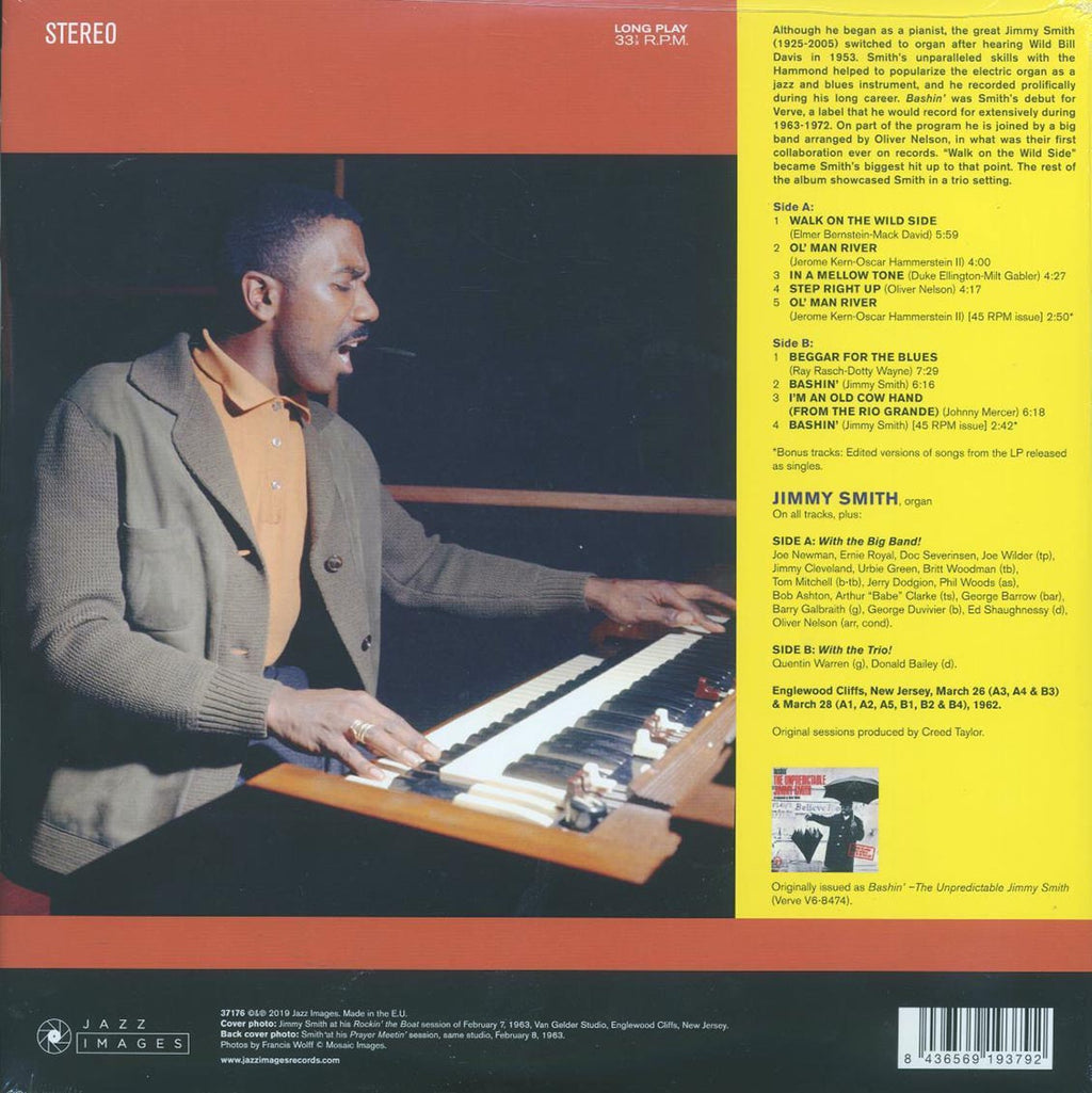 Jimmy Smith - Bashin' (+2 bonus tracks) (ltd. ed.) (180g) vinyl LP back cover
