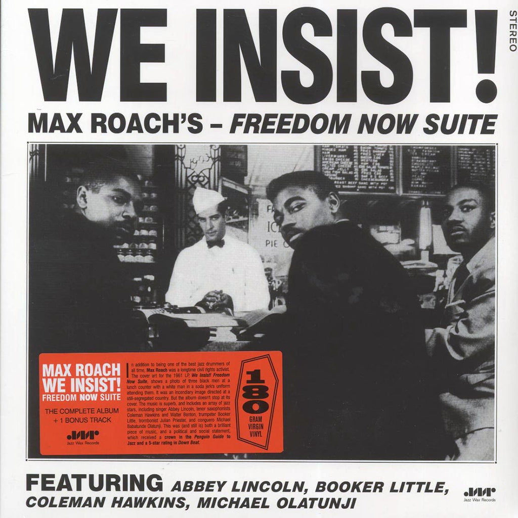 Max Roach - We Insist! Max Roach's Freedom Now Suite (+bonus track) (ltd. ed.) (180g) vinyl LP front cover