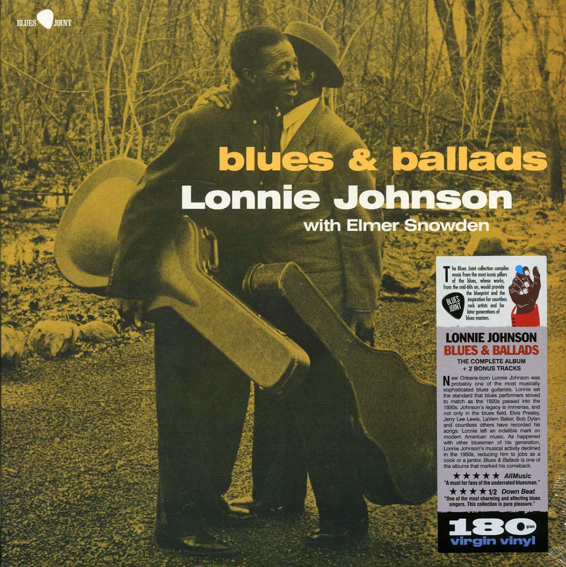 Lonnie Johnson, Elmer Snowden - Blues & Ballads (+2 bonus tracks) (ltd. ed.) (180g) vinyl LP front cover
