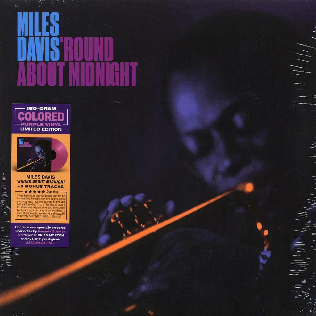 Miles Davis - Round About Midnight (+2 bonus tracks) (ltd. ed.) (180g) (purple vinyl) vinyl LP front cover