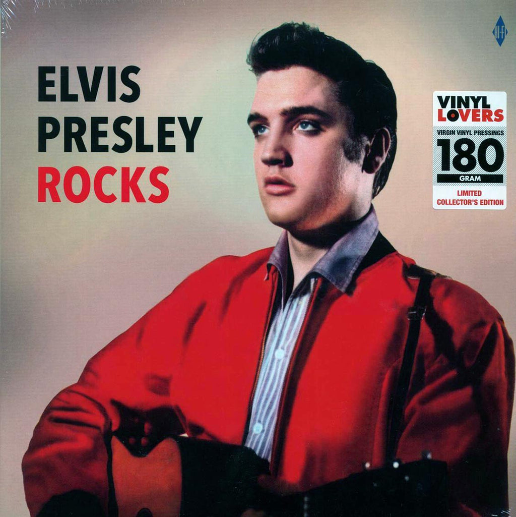 Elvis Presley - Elvis Presley Rocks (+2 bonus tracks) (ltd. ed.) (180g) vinyl LP front cover