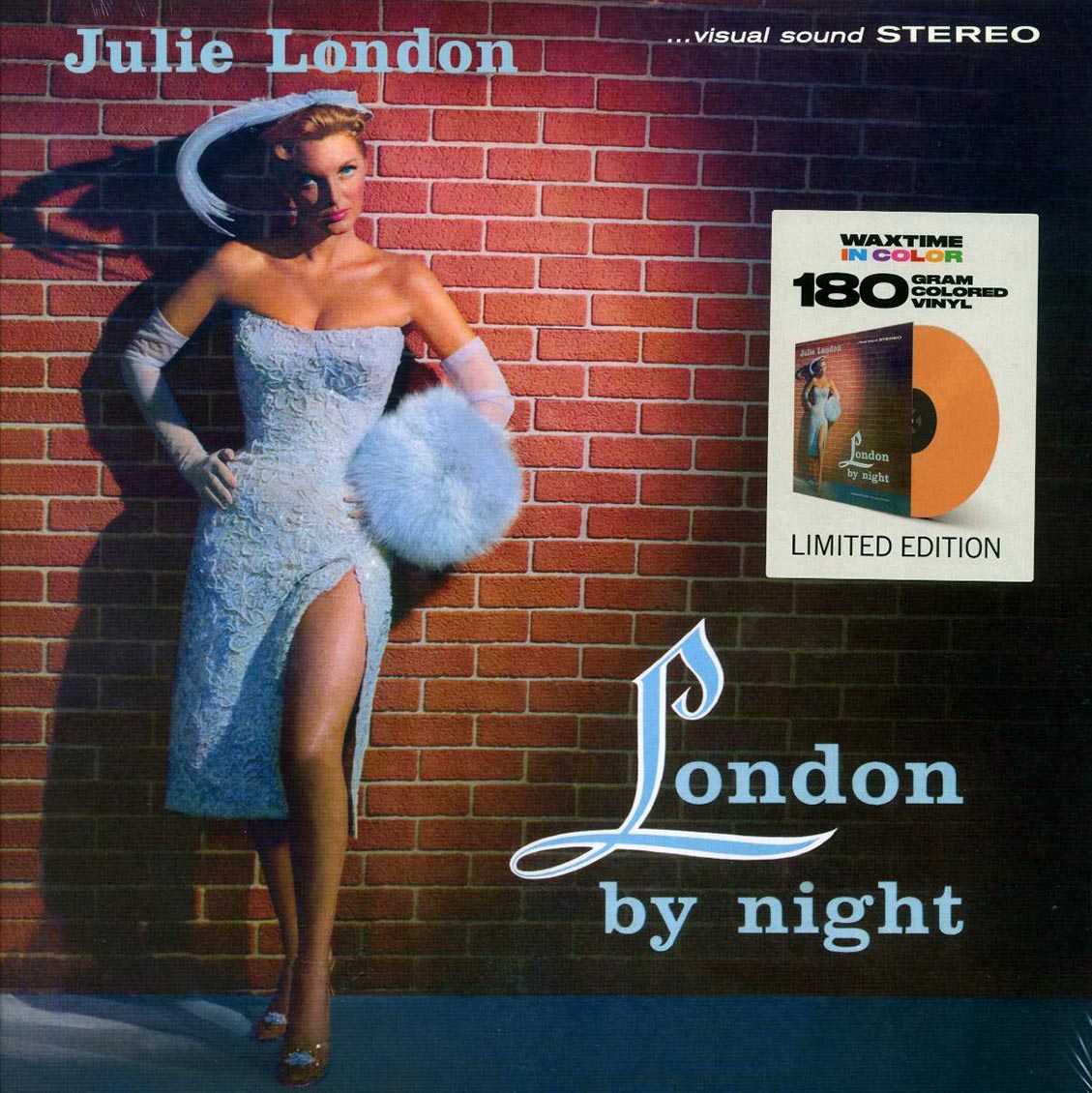 Julie London, Pete King & His Orchestra - London By Night (ltd. ed.) (180g) (orange vinyl) vinyl LP front cover