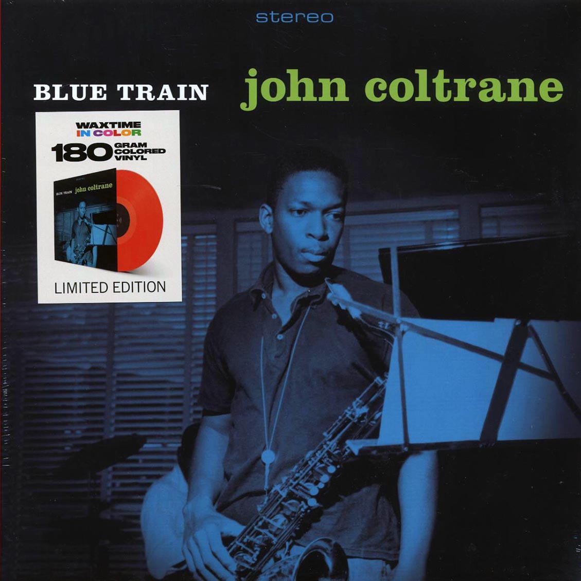 John Coltrane - Blue Train (+bonus track) (ltd. ed.) (180g) (red vinyl) vinyl LP front cover