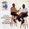Louis Armstrong, Oscar Peterson - Louis Armstrong Meets Oscar Peterson (ltd. ed.) (180g) (blue vinyl) vinyl LP front cover