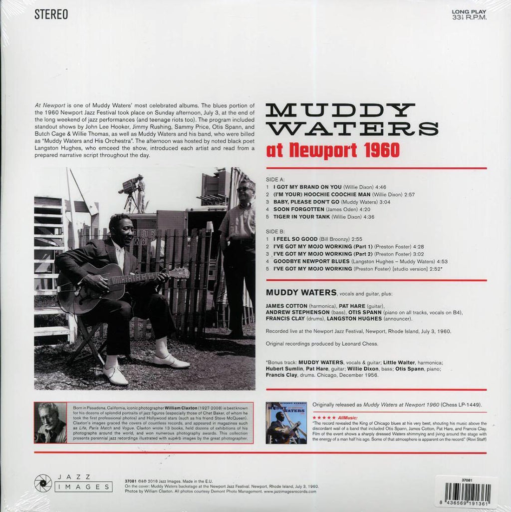 Muddy Waters - Muddy Waters At Newport 1960 (+bonus track) (ltd. ed.) (180g) vinyl LP back cover