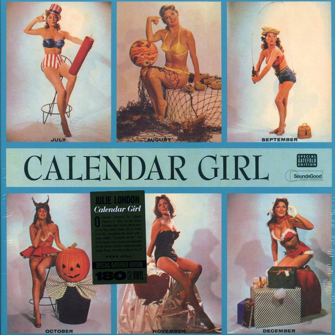 Julie London - Calendar Girl (ltd. ed.) (180g) vinyl LP front cover