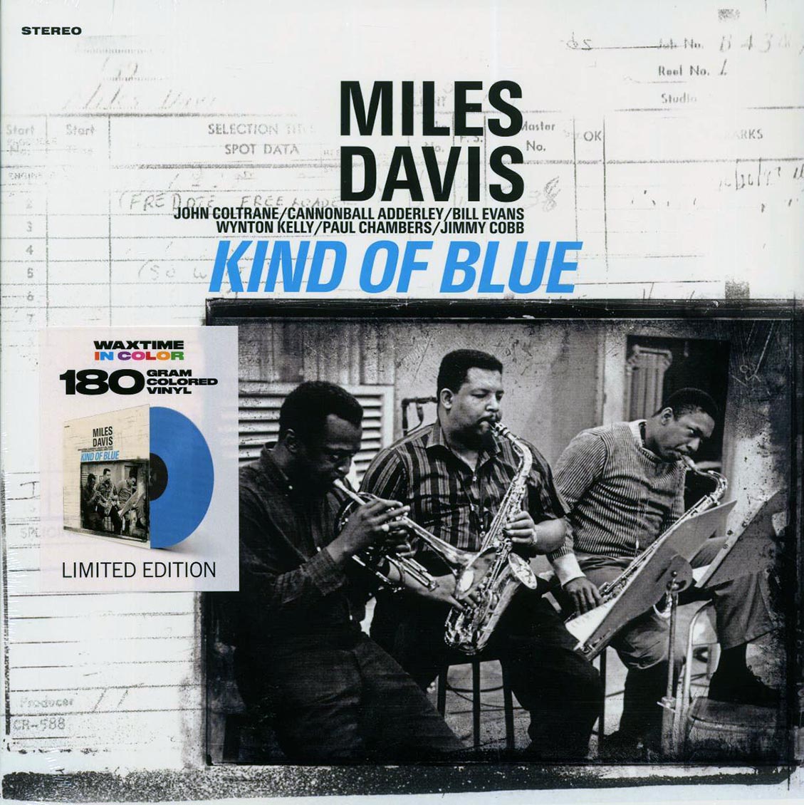 Miles Davis - Kind Of Blue (ltd. ed.) (180g) (blue vinyl) vinyl LP front cover