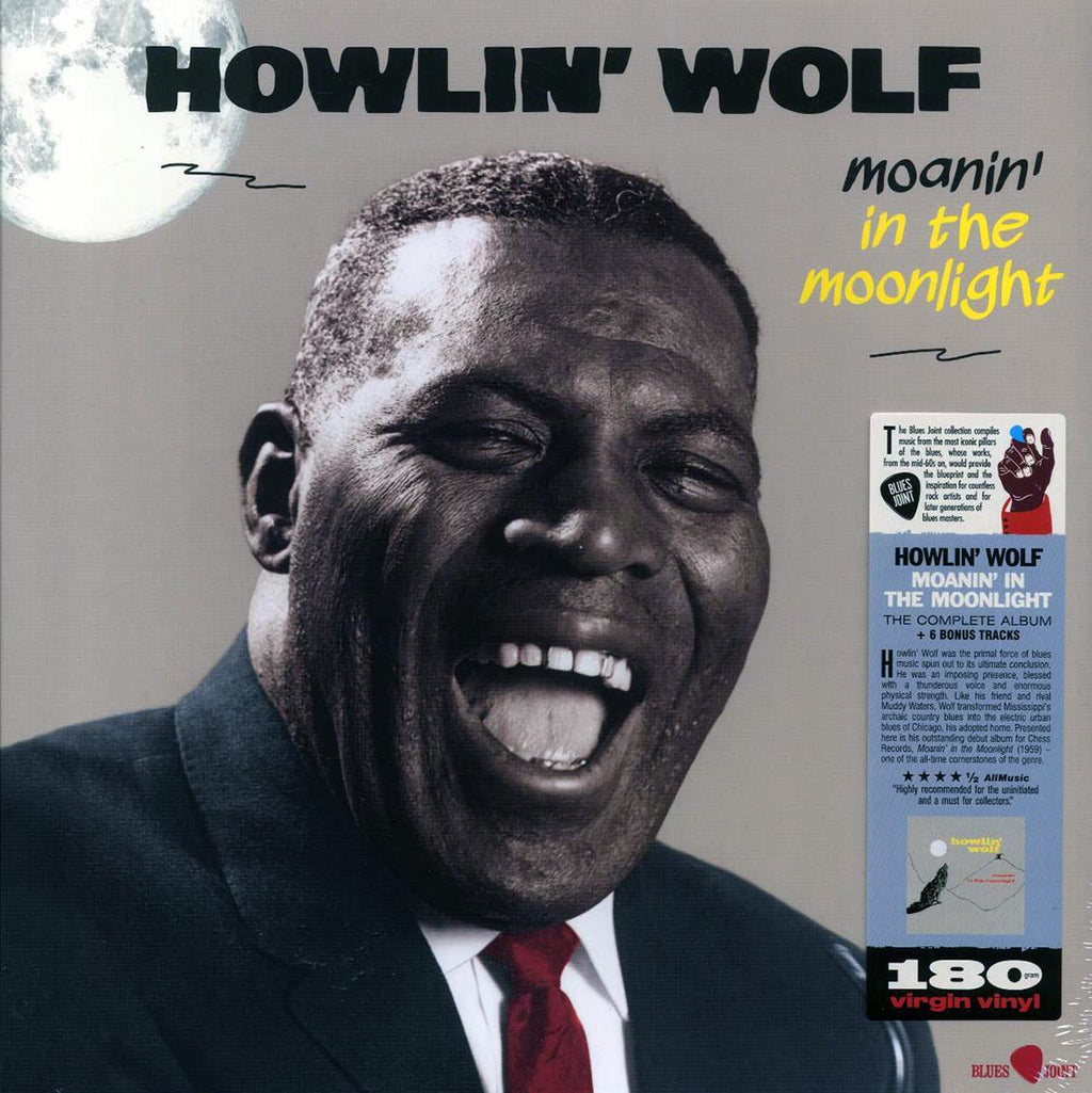 Howlin' Wolf - Moanin' In The Moonlight (+6 bonus tracks) (ltd. ed.) (180g) vinyl LP front cover
