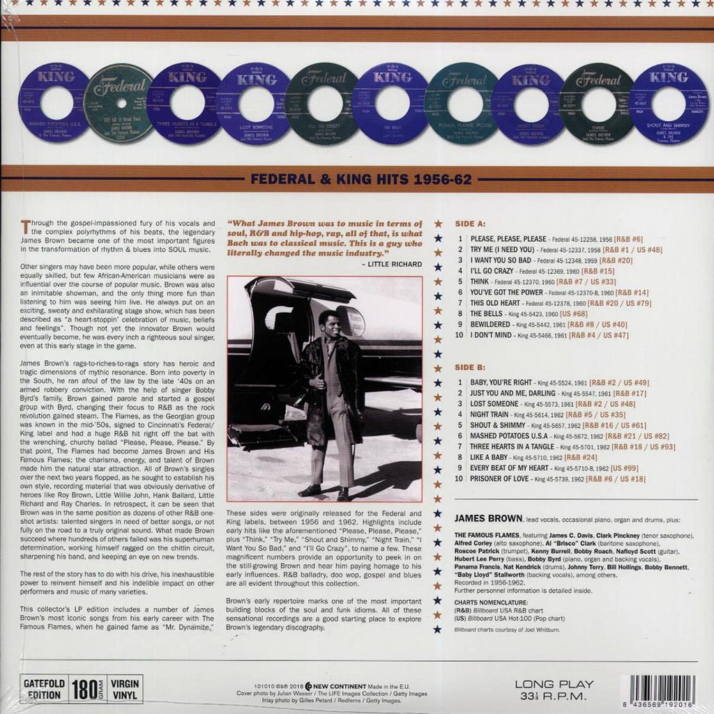 James Brown - You've Got The Power: Federal & King Hits 1956-62 (ltd. ed.) (180g) vinyl LP back cover