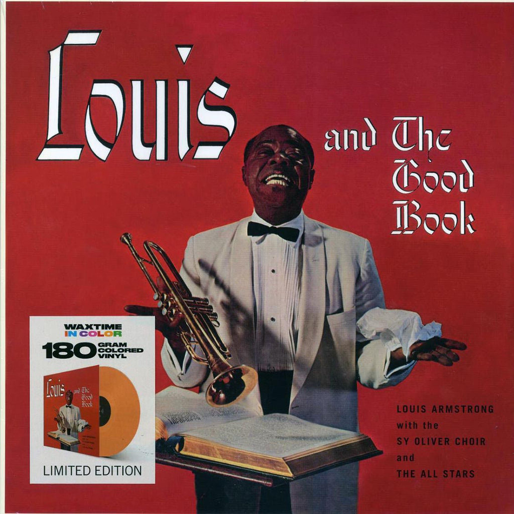 Louis Armstrong & His All-Stars, The Sy Oliver Choir - Louis And The Good Book (+bonus track) (ltd. ed.) (180g) (orange vinyl) vinyl LP front cover