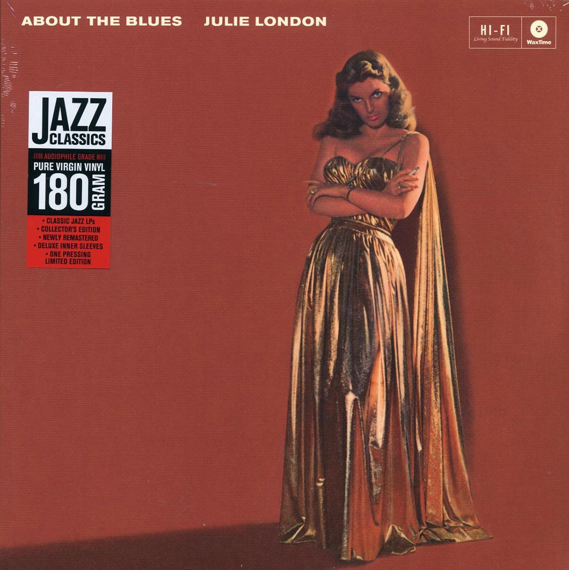 Julie London - About the Blues (+4 bonus tracks) (ltd. ed.) (180g) vinyl LP front cover