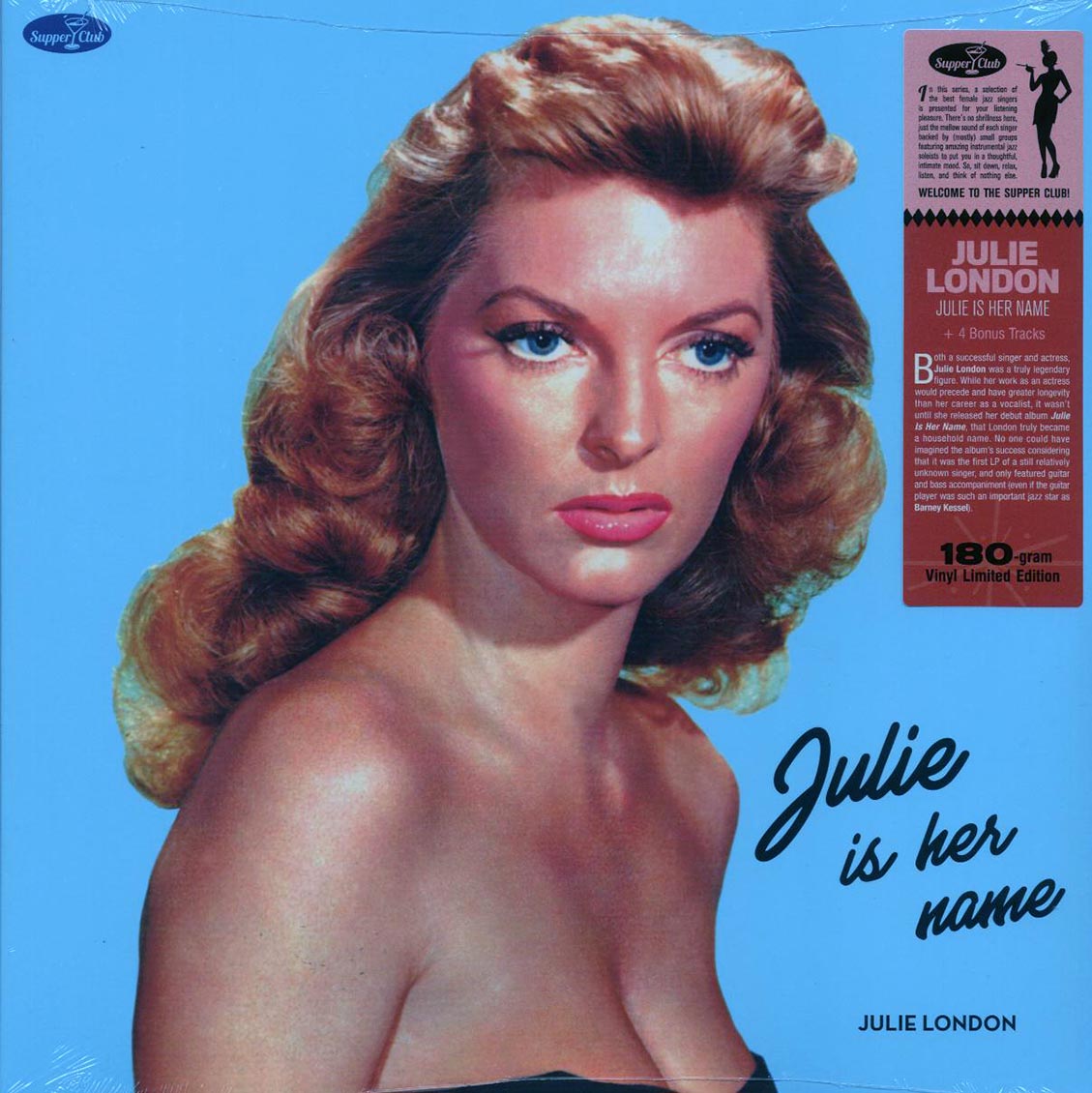 Julie London - Julie Is Her Name (+4 bonus tracks) (ltd. ed.) (180g) vinyl LP front cover