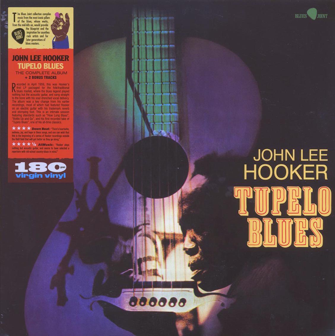 John Lee Hooker - Tupelo Blues (+2 bonus tracks) (ltd. ed.) (180g) vinyl LP front cover