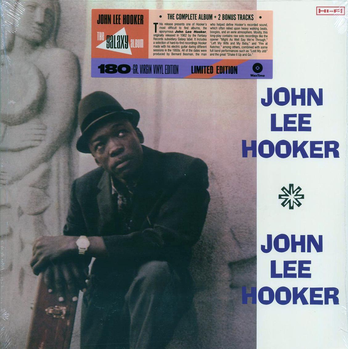 John Lee Hooker - John Lee Hooker (+2 bonus tracks) (ltd. ed.) (180g) vinyl LP front cover